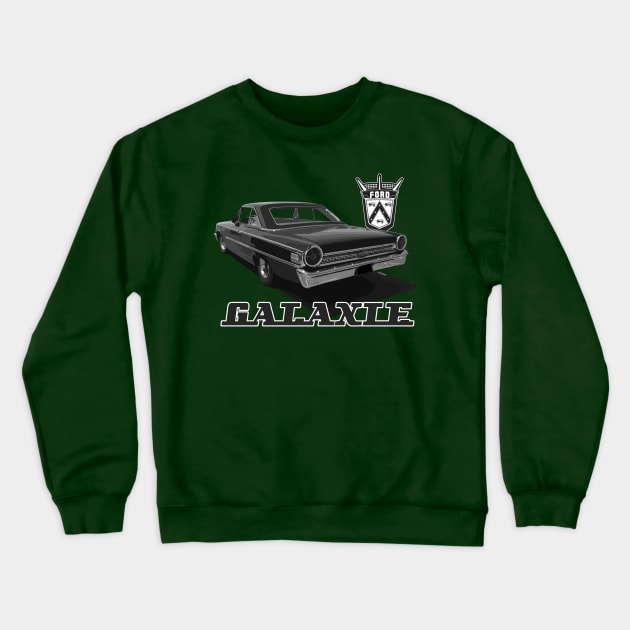 1963 1/2 Ford Galaxie 500 Coupe Crewneck Sweatshirt by hotroddude